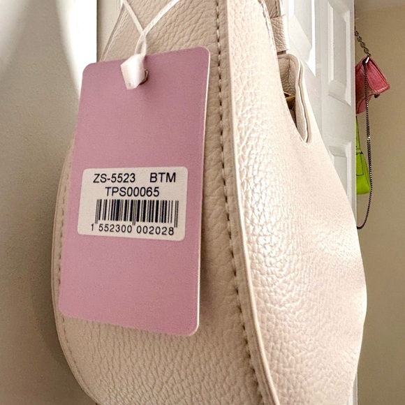 Purple & Lilac Elegant Bow Accent Ivory Shoulder Handbag - Picture 8 of 8